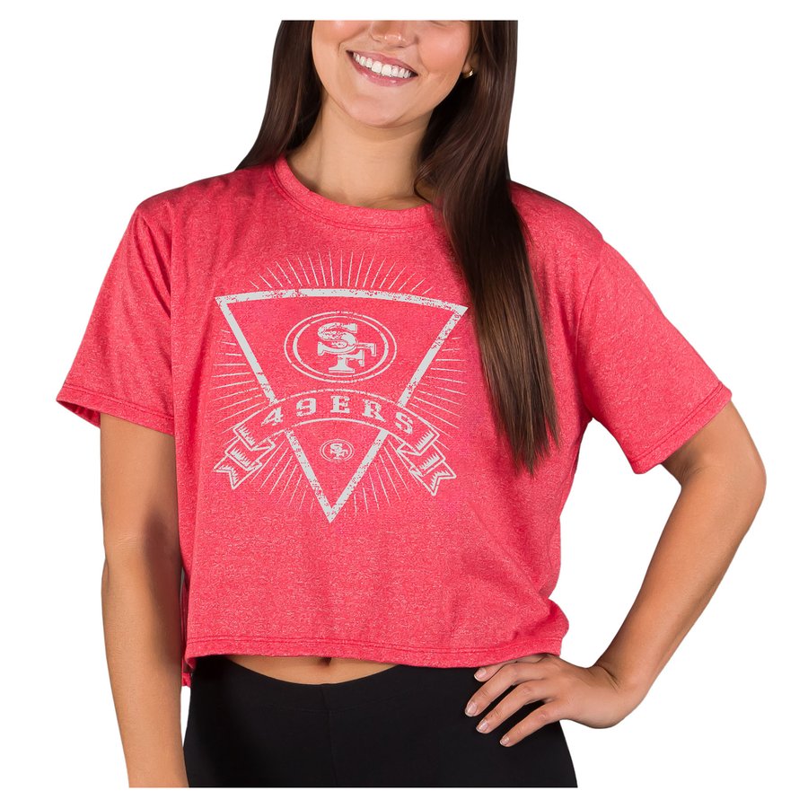 Women's Concepts Sport Scarlet San Francisco 49ers Quest Knit Crop Top