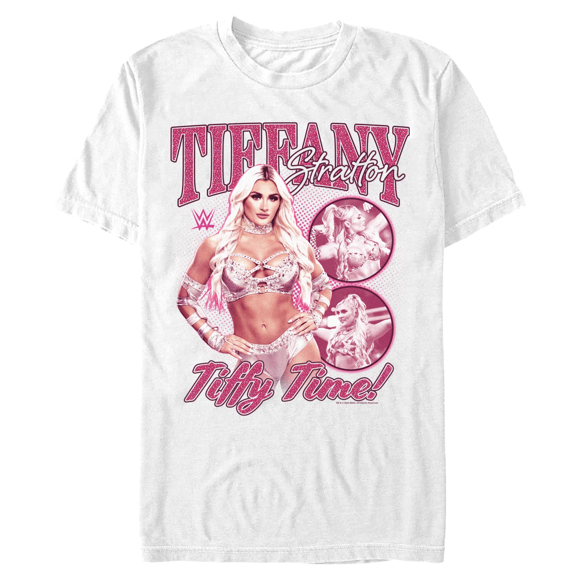 Men’s White Tiffany Stratton Bling T-Shirt Men’s White Tiffany Stratton Bling T-Shirt
