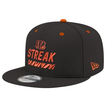 Men's New Era  Black Cincinnati Bengals STREAK Season Ticket Member 9FIFTY Snapback Hat
