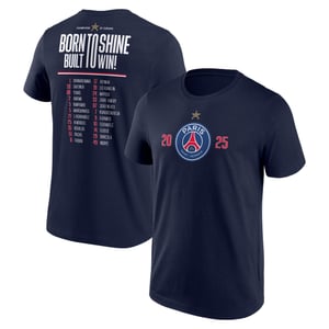 T-Shirt PSG Champions d'Europe Roster - Bleu - Homme, vue 1