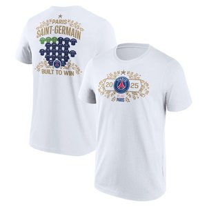 T-Shirt PSG Champions d'Europe Maillot Roster - Blanc - Homme, vue 2