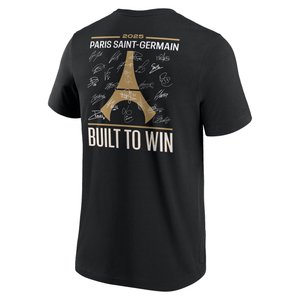 T-Shirt PSG Champions d'Europe Signature Roster - Noir - Homme, vue 4