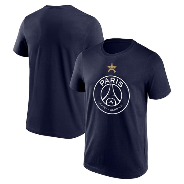 T-Shirt PSG Champions d'Europe Étoile Eiffel - Bleu - Homme
