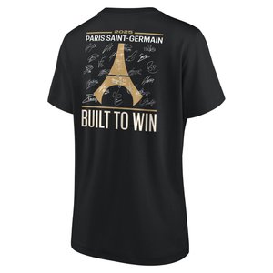 T-Shirt PSG Champions d'Europe Signature Roster - Noir - Femme, vue 4