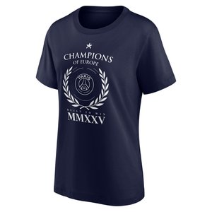 T-Shirt PSG Champions d'Europe Numerals - Bleu - Femme, vue 3