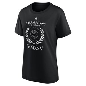 T-Shirt PSG Champions d'Europe Numerals - Noir - Femme, vue 3