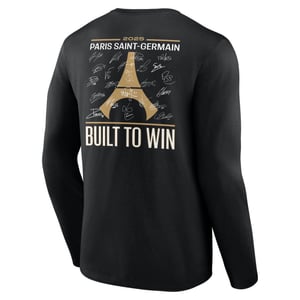 T-Shirt manches longues PSG Champions d'Europe Signature Roster - Noir - Homme, vue 4