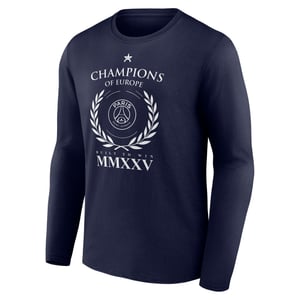 T-Shirt manches longues PSG Champions d'Europe Numerals - Bleu - Femme, vue 3