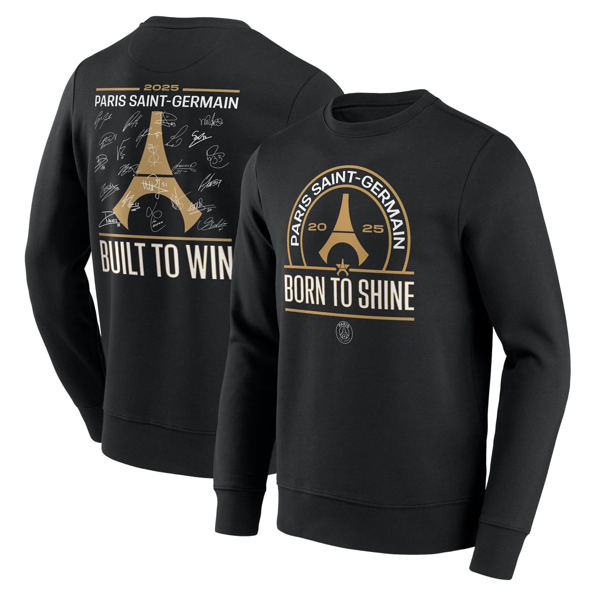 Sweat PSG Champions d'Europe Signature Roster - Noir - Homme