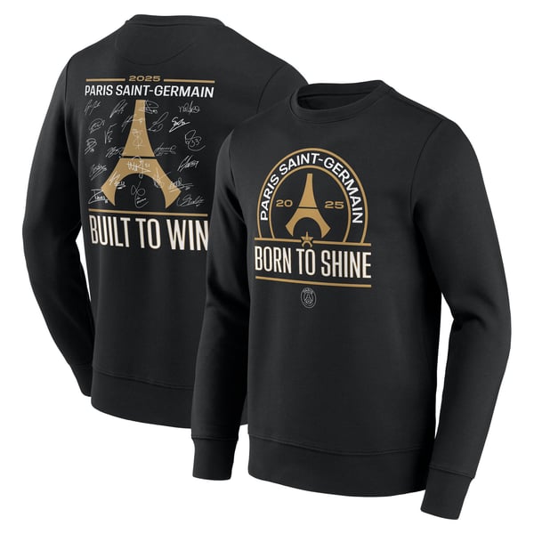 Sweat PSG Champions d'Europe Signature Roster - Noir - Homme