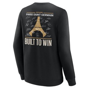 Sweat PSG Champions d'Europe Signature Roster - Noir - Enfant, vue 4