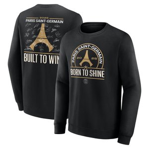 Sweat PSG Champions d'Europe Signature Roster - Noir - Enfant, vue 1