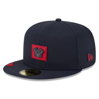 Men's New Era Navy Atlanta Braves 2026 Clubhouse Alternate 59FIFTY Fitted Hat