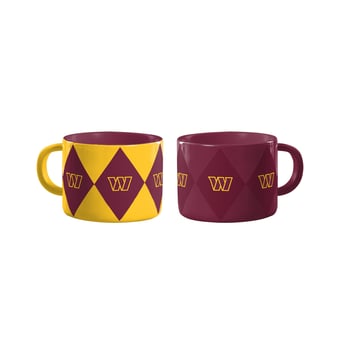 Logo Brands Washington Commanders Two-Pack Diamond Mug Set