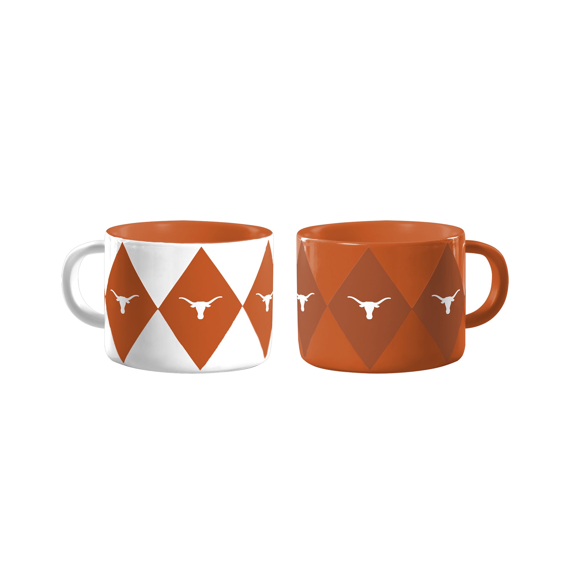 Logo Brands Texas Longhorns Two-Pack Diamond Mug Set