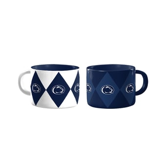 Logo Brands Penn State Nittany Lions Two-Pack Diamond Mug Set