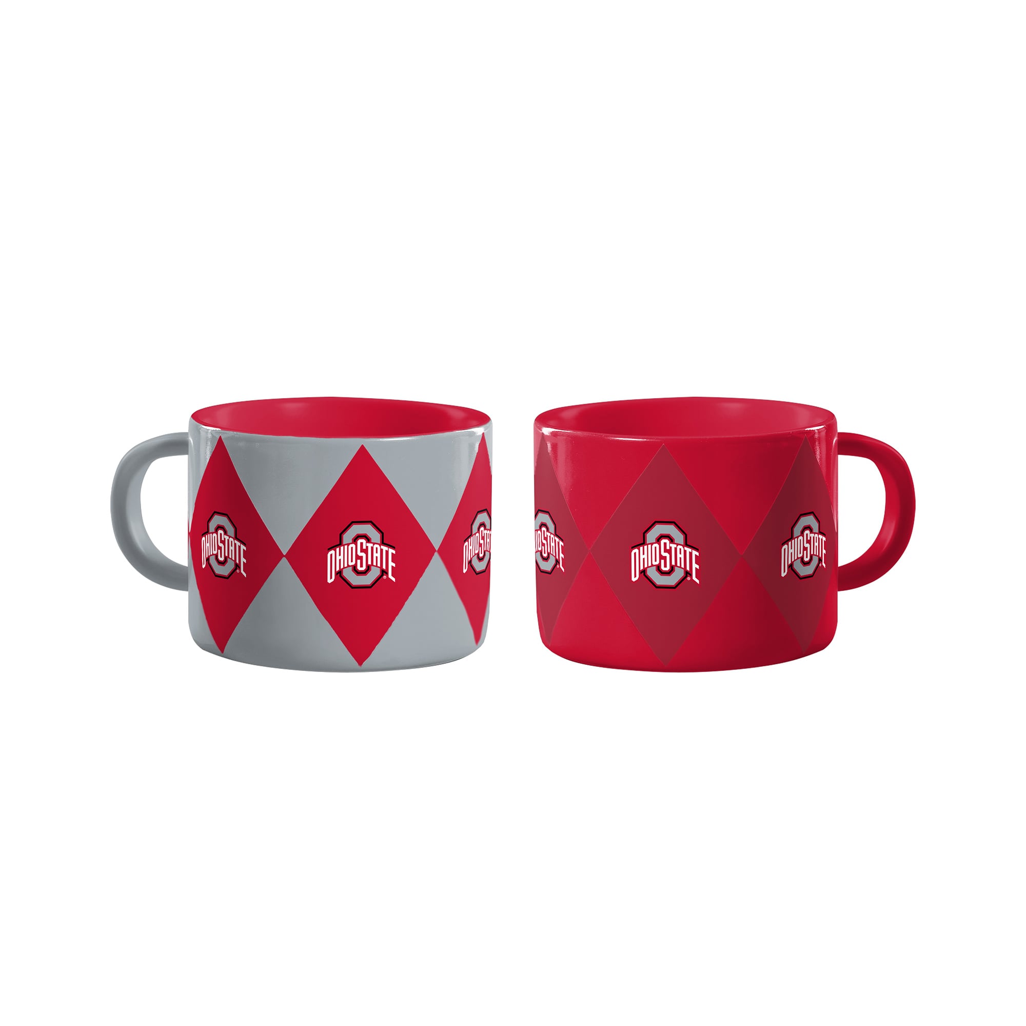 Logo Brands Ohio State Buckeyes Two-Pack Diamond Mug Set