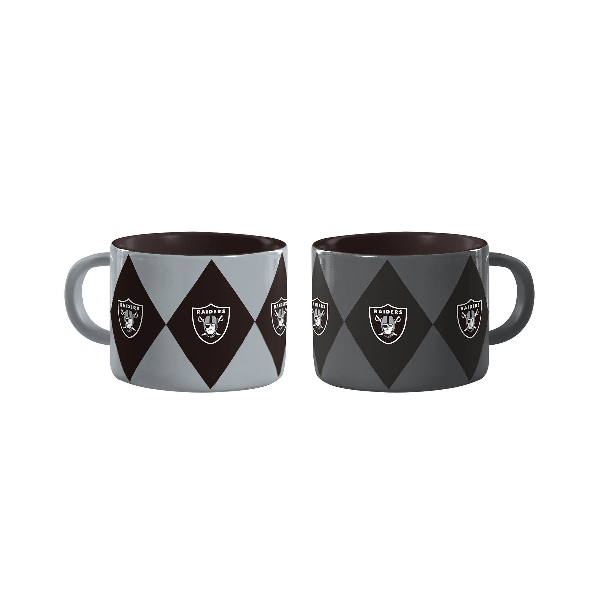 Logo Brands Las Vegas Raiders Two-Pack Diamond Mug Set