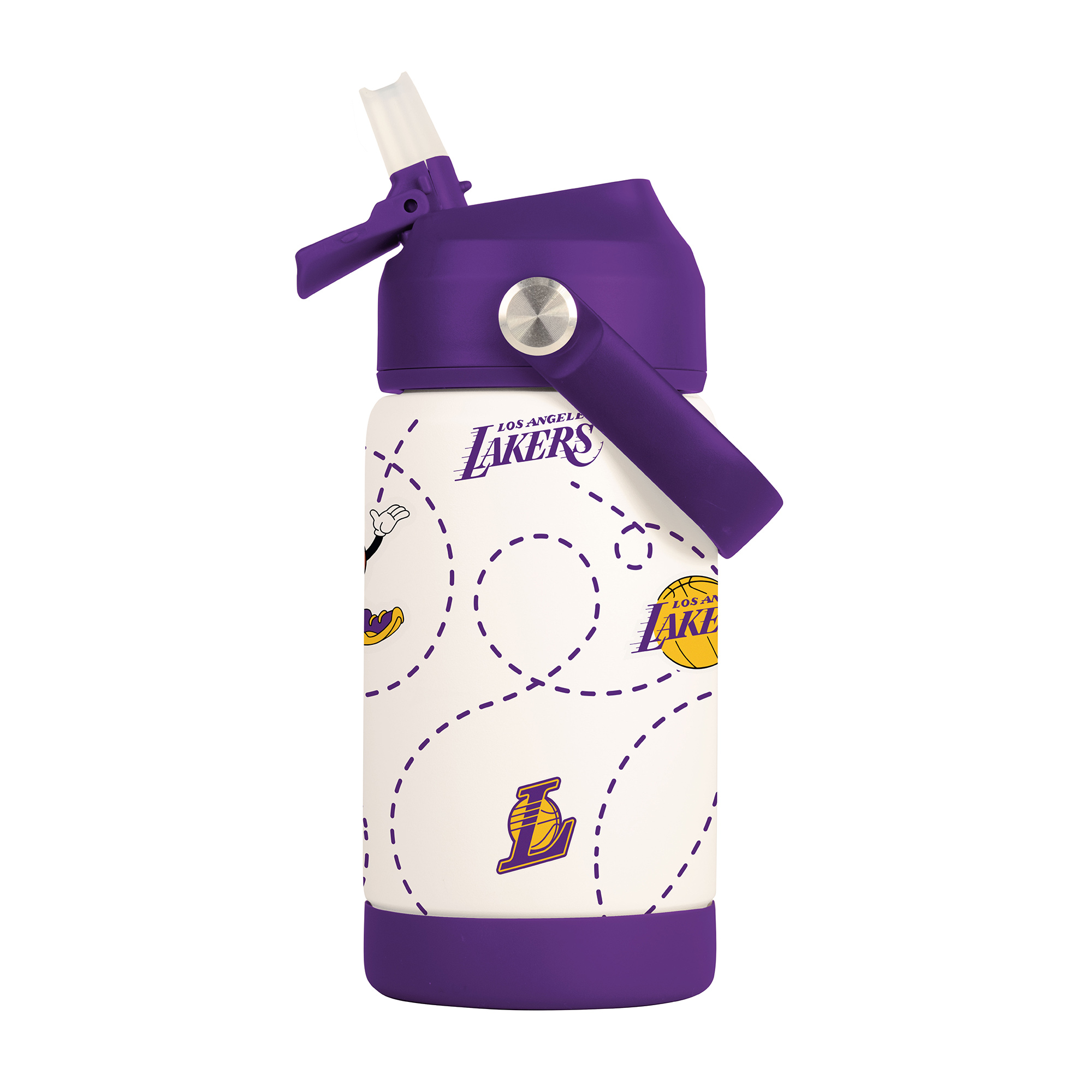 Logo Brands Los Angeles Lakers 12oz. Mascot Bottle