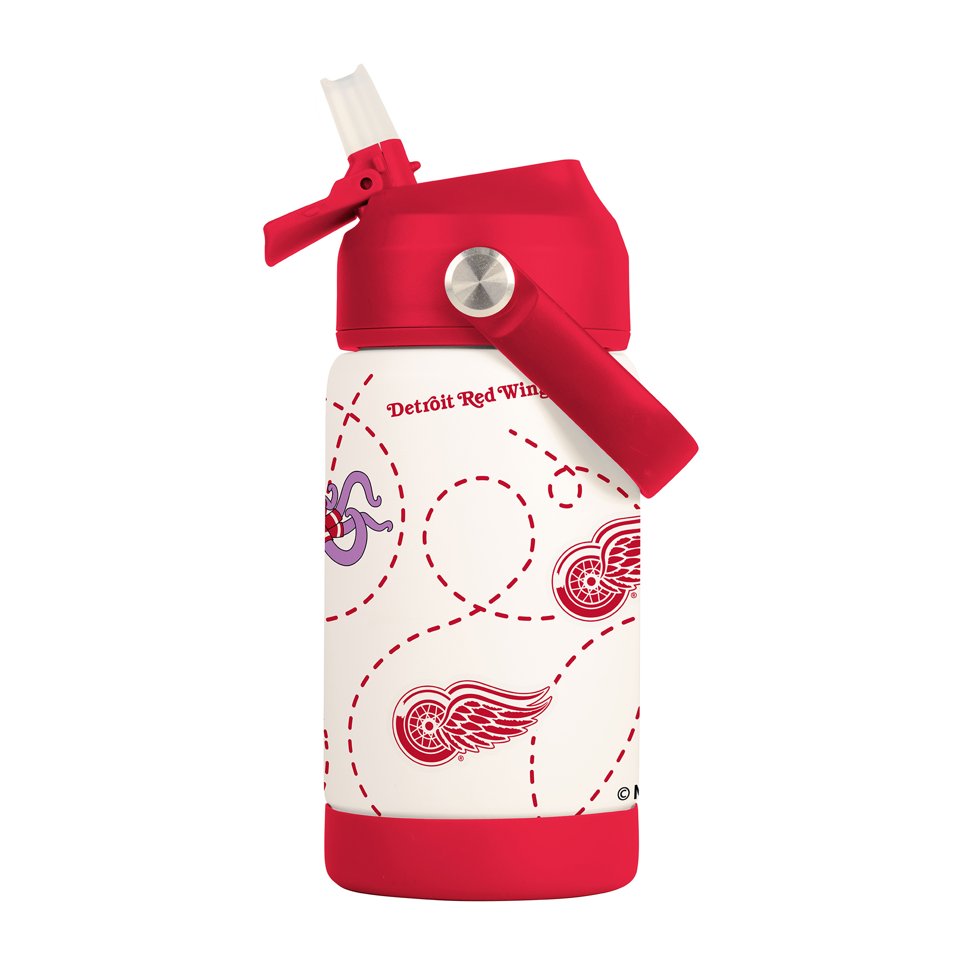 Logo Brands Detroit Red Wings 12oz. Mascot Bottle
