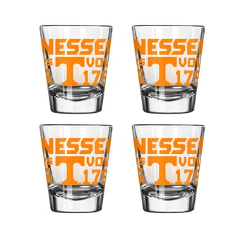 Logo Brands Tennessee Volunteers 4-Pack 2oz. Shot Glass Set