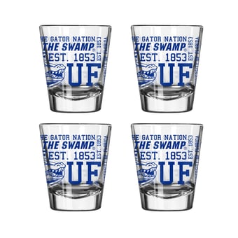 Logo Brands Florida Gators 4-Pack 2oz. Shot Glass Set