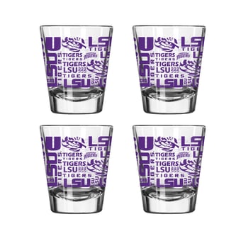 Logo Brands LSU Tigers 4-Pack 2oz. Shot Glass Set