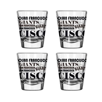 Logo Brands San Francisco Giants 4-Pack 2oz. Shot Glass Set