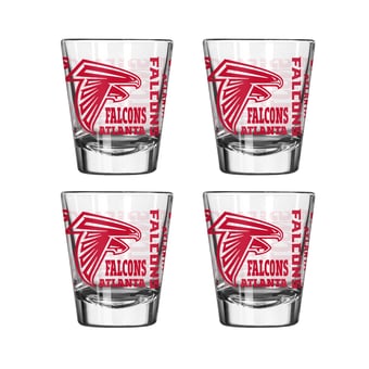 Logo Brands Atlanta Falcons 4-Pack 2oz. Shot Glass Set