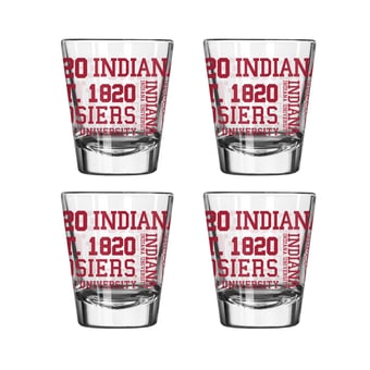 Logo Brands Indiana Hoosiers 4-Pack 2oz. Shot Glass Set