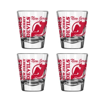Logo Brands New Jersey Devils 4-Pack 2oz. Shot Glass Set