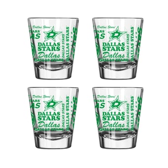 Logo Brands Dallas Stars 4-Pack 2oz. Shot Glass Set