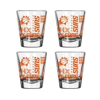 Logo Brands Phoenix Suns 4-Pack 2oz. Shot Glass Set