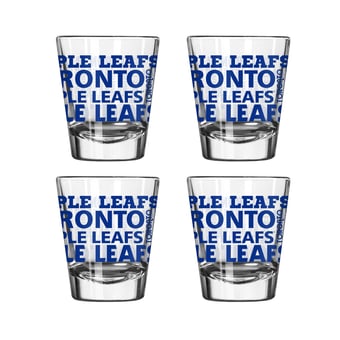 Logo Brands Toronto Maple Leafs 4-Pack 2oz. Shot Glass Set