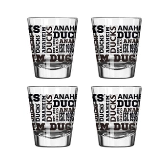 Logo Brands Anaheim Ducks 4-Pack 2oz. Shot Glass Set