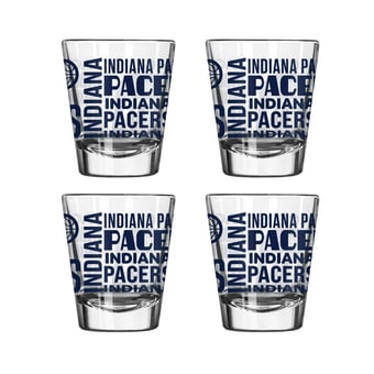 Logo Brands Indiana Pacers 4-Pack 2oz. Shot Glass Set