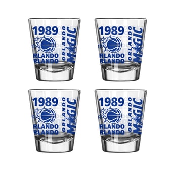 Logo Brands Orlando Magic 4-Pack 2oz. Shot Glass Set