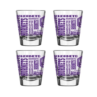 Logo Brands Charlotte Hornets 4-Pack 2oz. Shot Glass Set