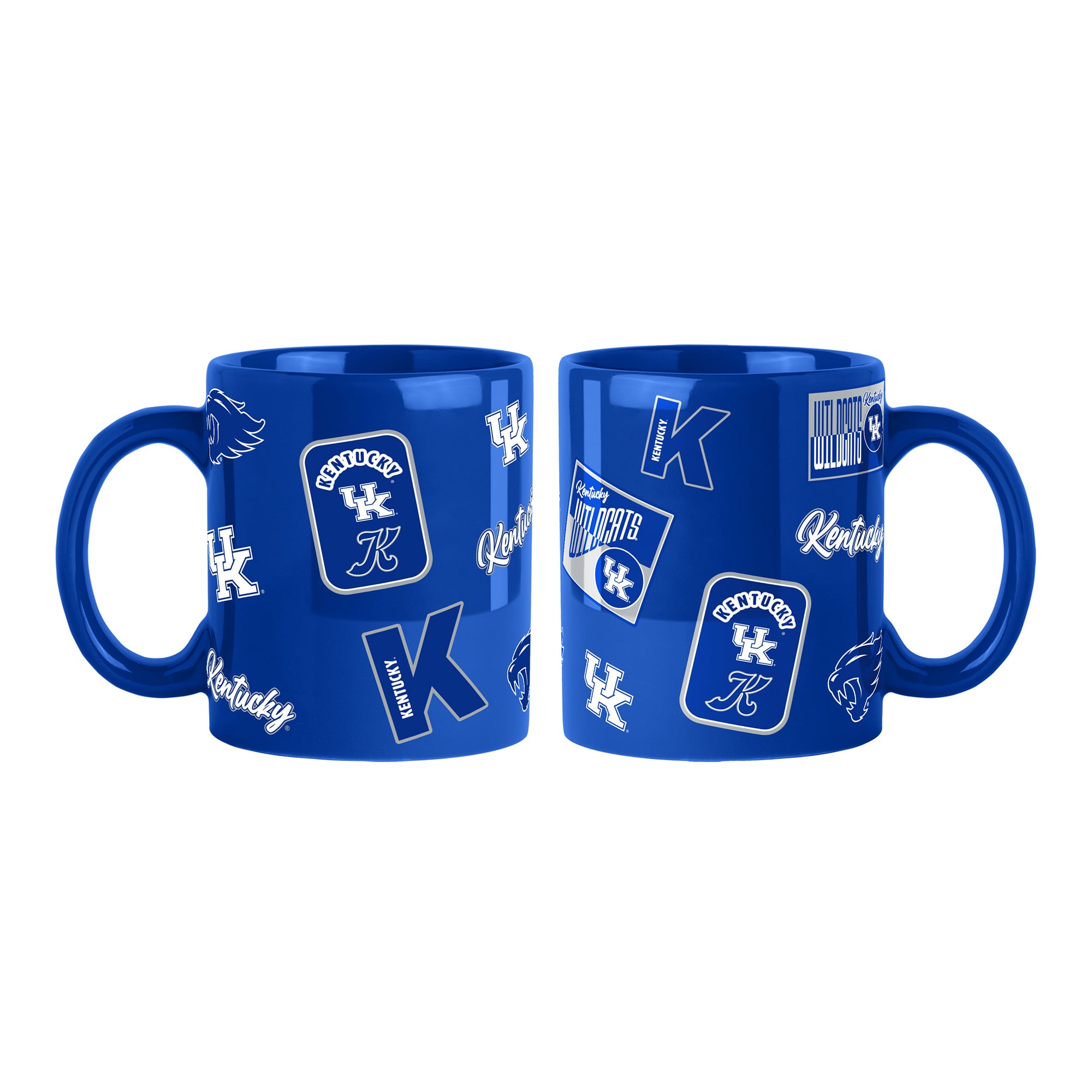 Logo Brands Kentucky Wildcats 2-Pack 15oz. Color Mug Set