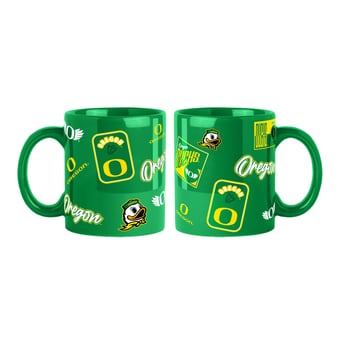 Logo Brands Oregon Ducks 2-Pack 15oz. Color Mug Set