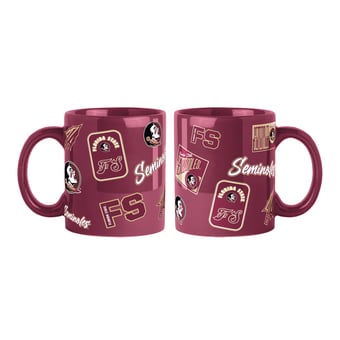 Logo Brands Florida State Seminoles 2-Pack 15oz. Color Mug Set