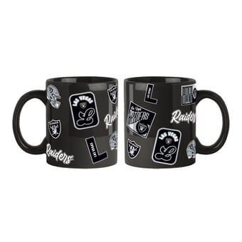 Logo Brands Las Vegas Raiders 2-Pack 15oz. Color Mug Set