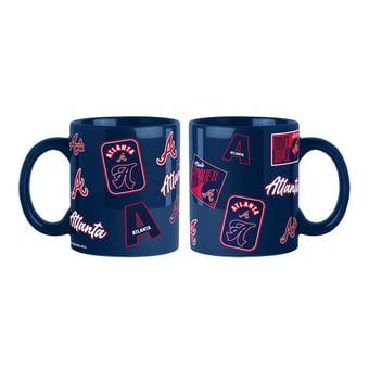 Logo Brands Atlanta Braves 2-Pack 15oz. Color Mug Set