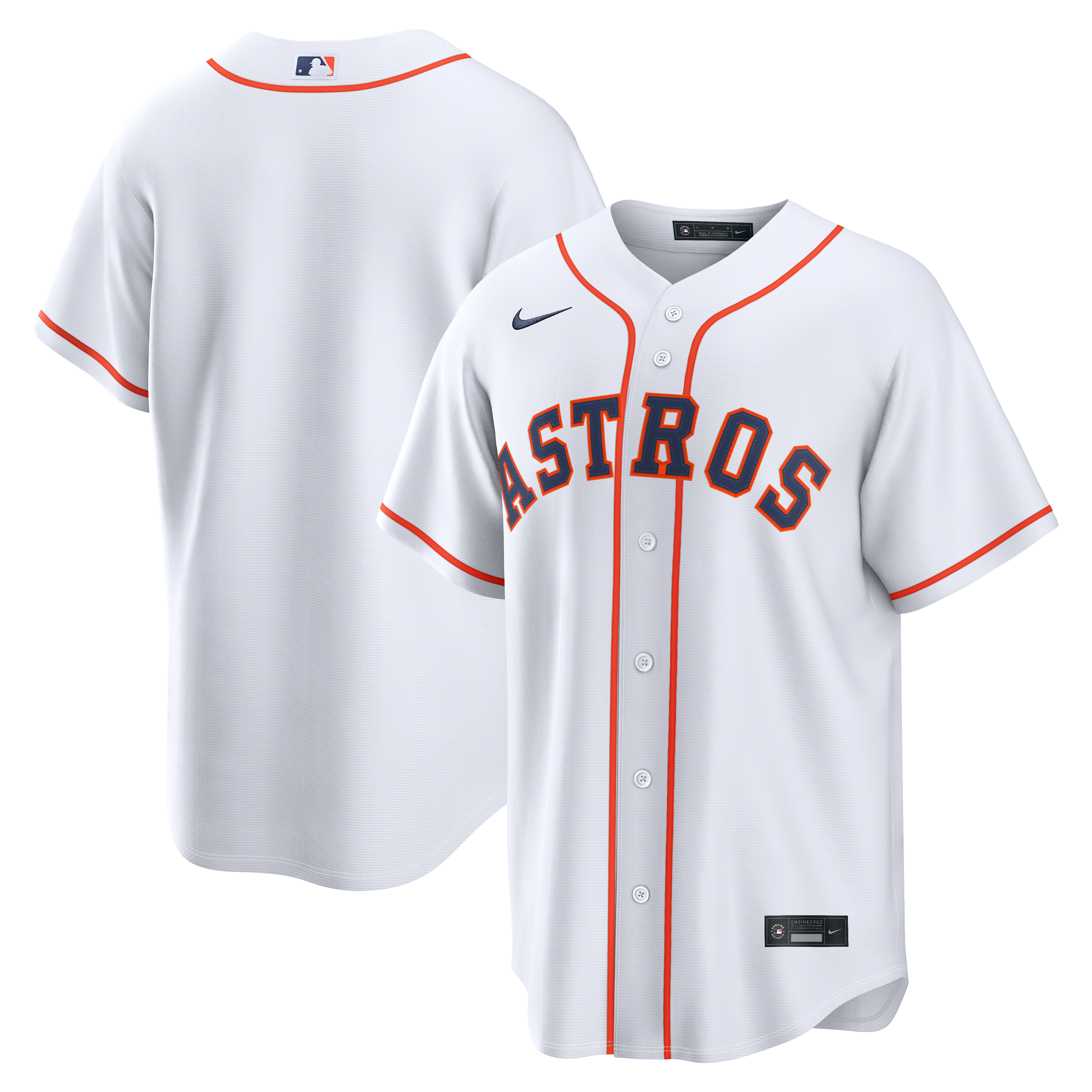 Men's Nike  White Houston Astros Home Replica Jersey