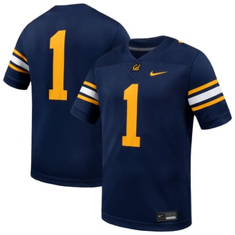 Men's Nike #1 Navy Cal Bears  Game Football Jersey