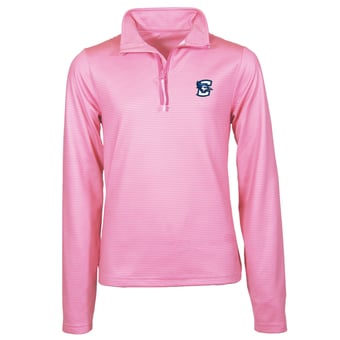 Girls Youth Garb Pink Creighton Bluejays Mila Quarter-Zip Sweatshirt