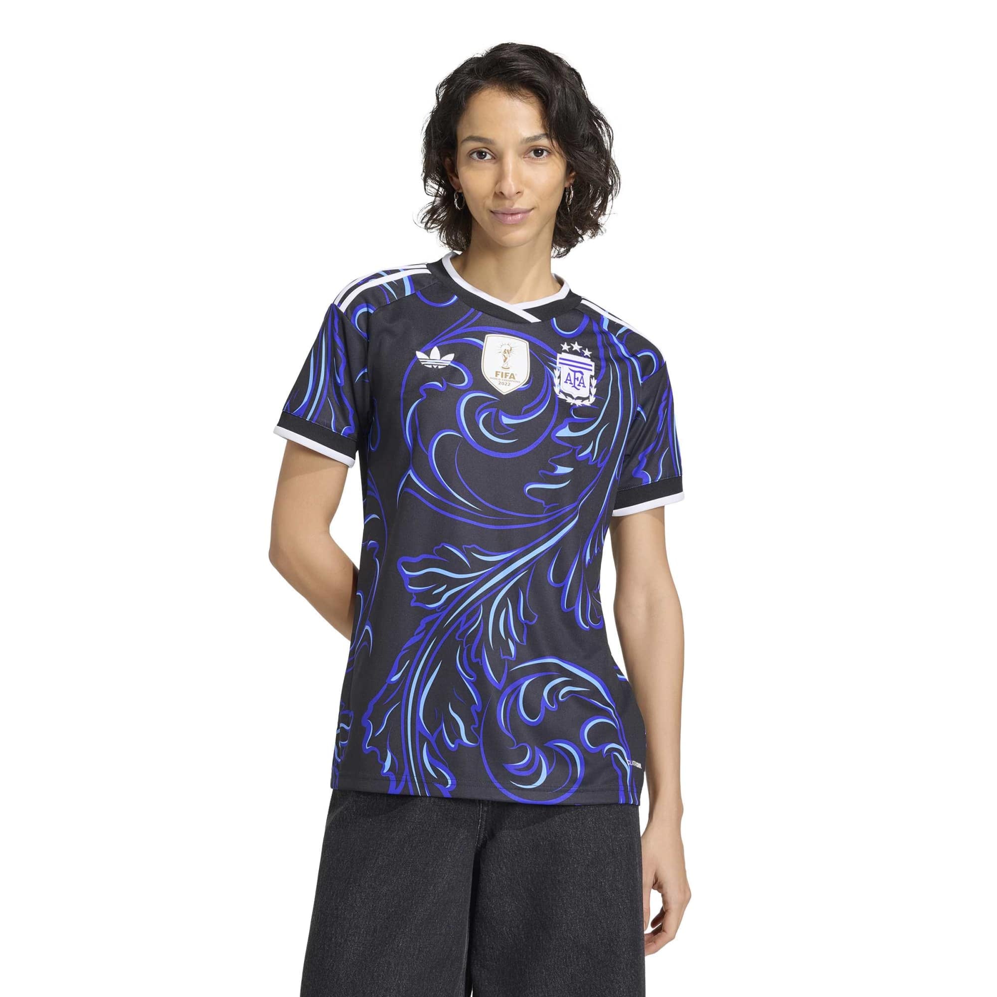 Women's adidas  Black Argentina National Team 2026 Away Replica Jersey