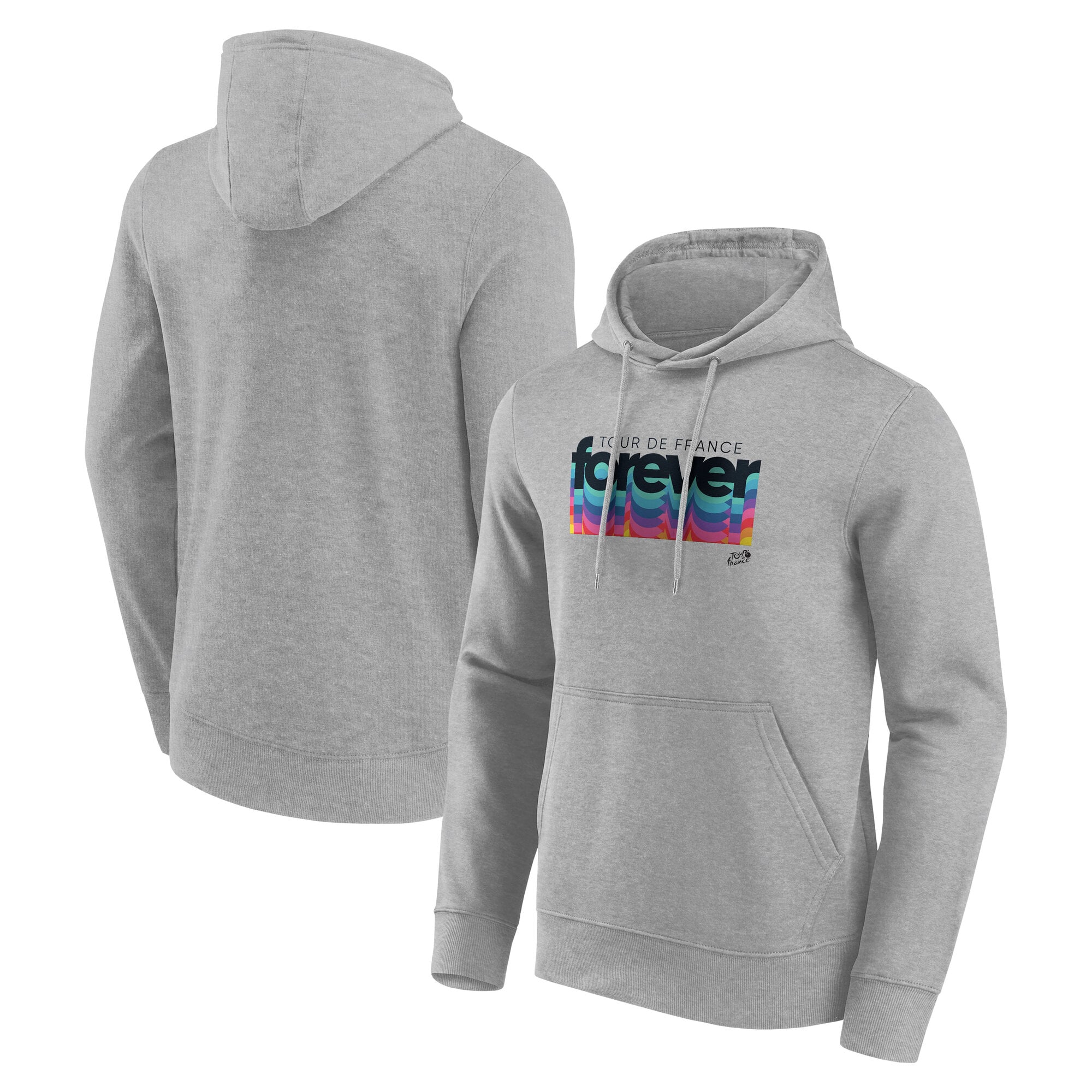 Felpa con cappuccio Grafica Tour de France Origines 80s - Gris