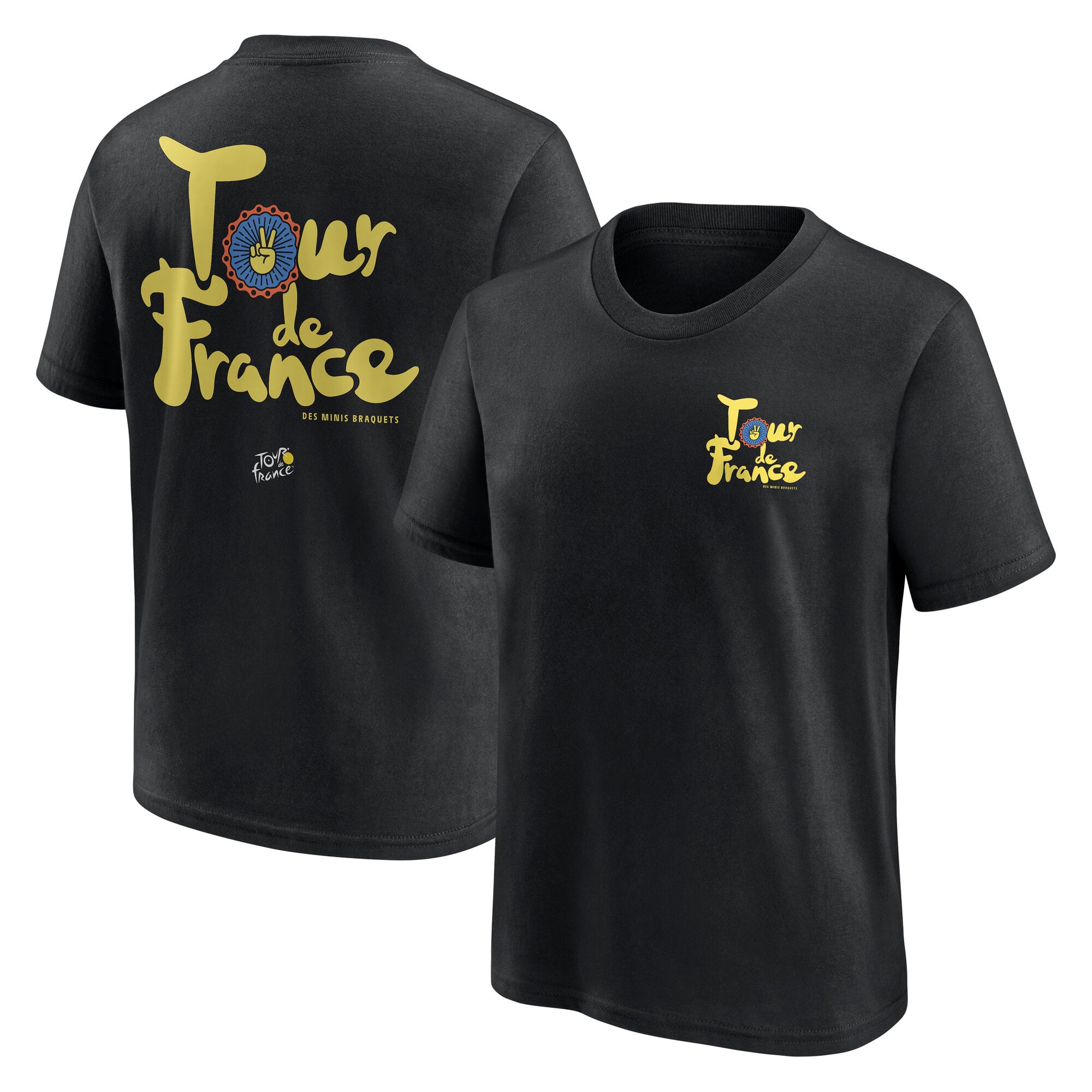 Maglietta Grafica Tour de France Bubble - Nero - Bambino