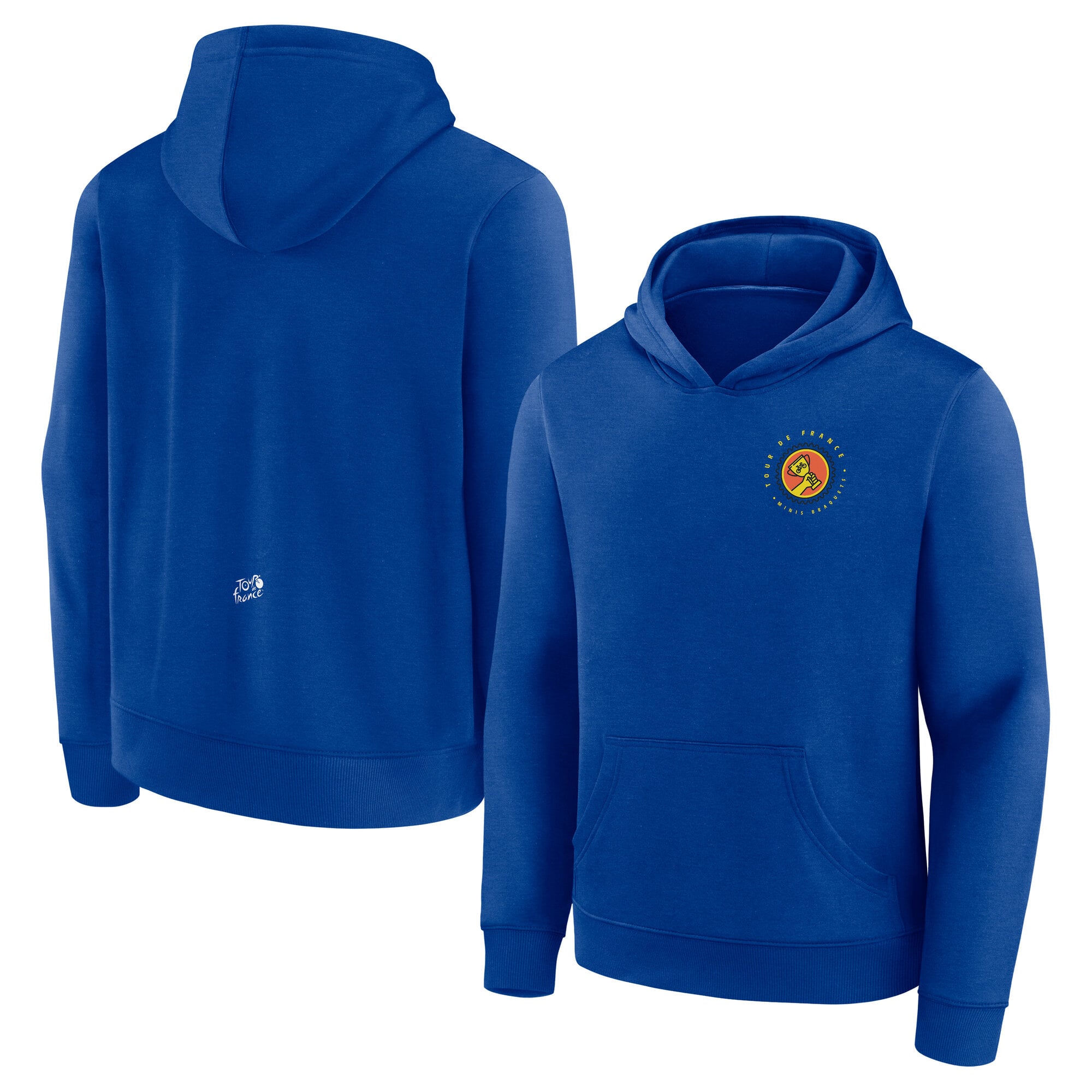 Felpa con cappuccio Grafica Tour de France Minis Braquets - Blu Reale - Bambino